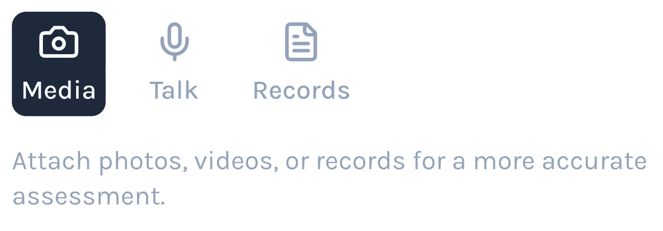 Upload anything interface